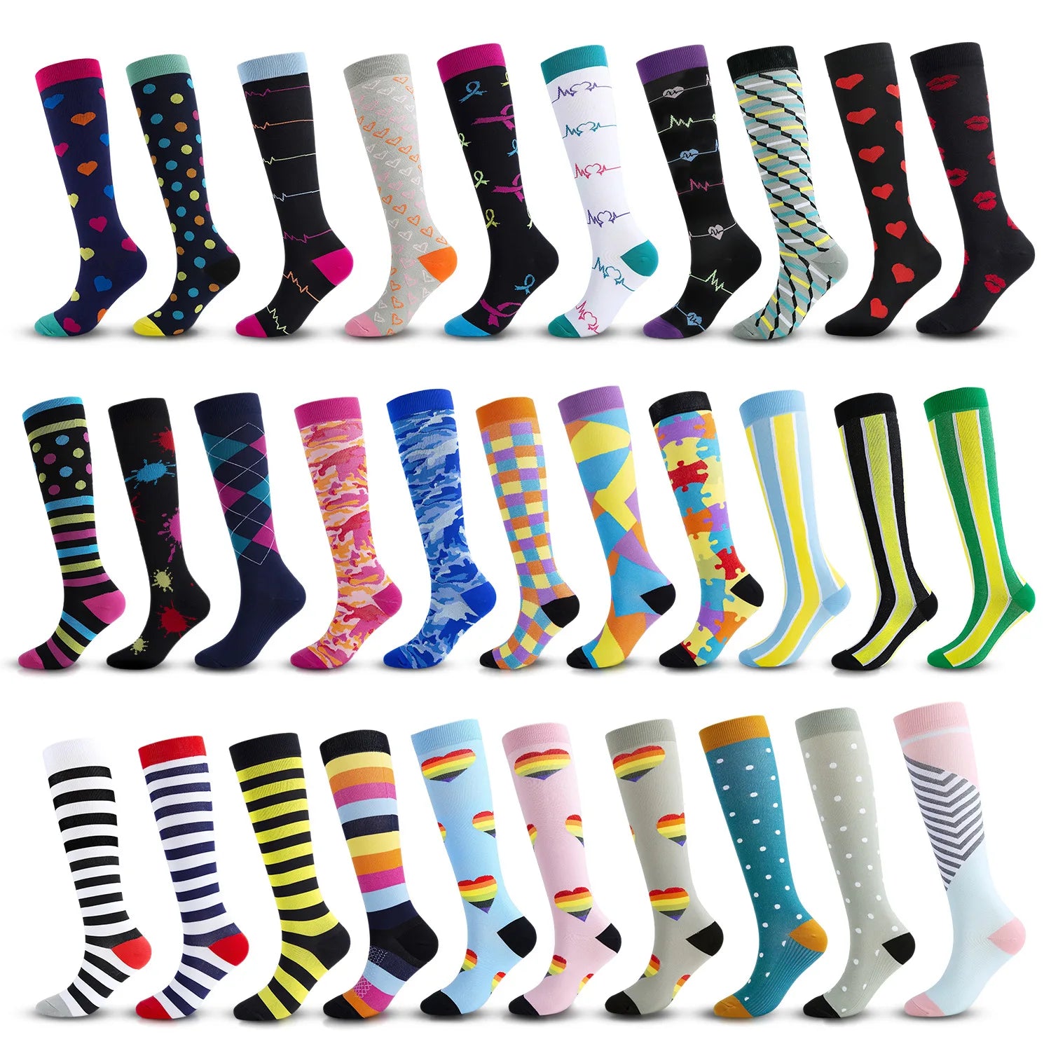 High-performance Compression Socks for Athletes Improve Blood Circulation Reduce Swelling