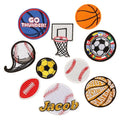 Wholesale Football Basketball Rugby Custom Iron on Embroidery Patches