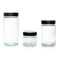 Transparent 750Ml 1L Cylinder Filling Food Storage Cans Jar Peanut Butter Use Glass Jar With Twist Off Lid