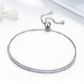 New Arrival Fine 925 Silver Jewelry Custom 14K Gold Plated Sparkling Strand Link Tennis Zircon Bracelet S925 Sterling for Women