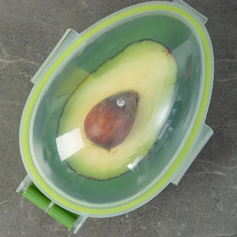 Plastic Food Storage Box Clear Food Storage Containers Avocado Saver Pod Food Crisper Storage Box Fruit Vegetable Container