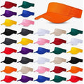 Women's Men's Athletic Visor Caps-Waterproof Sun Protection 100% Cotton Custom Logo Color Party Outdoor Use High Premium Quality
