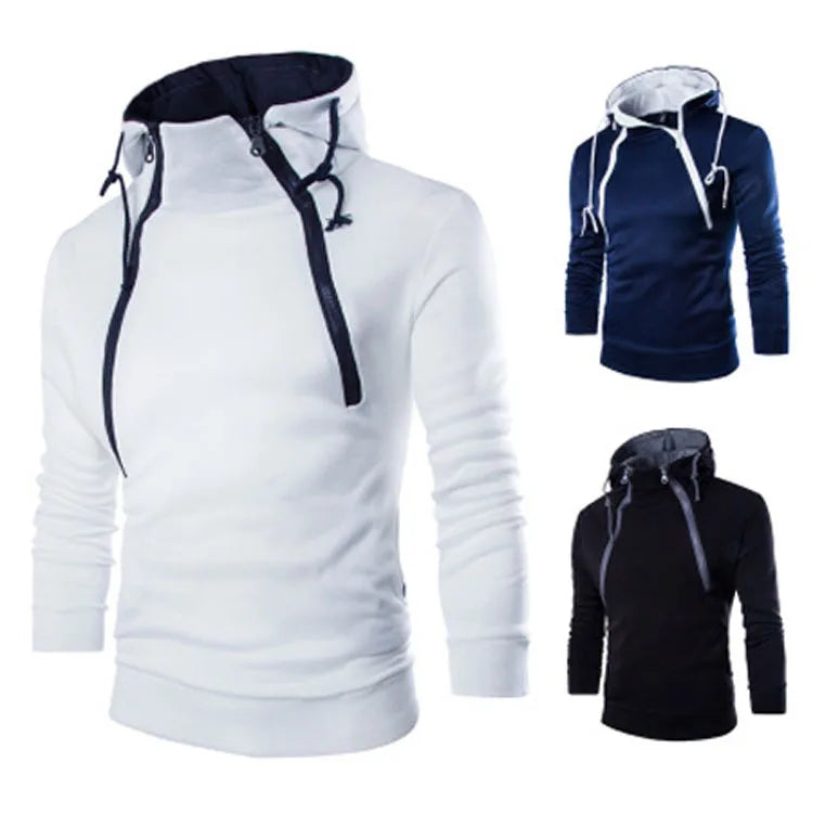 Autumn New Mens Hoodies Sweatshirts Zipper Hoodie Men Sweatshirt Solid Color Man Hoody Sweatshirts for Male