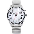 Clear and Loud American Accent English Mens Braille Wristwatch Digital Talking Watch for Blind Person People