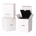 Custom Craft Gift Folding Candle Paperboard Box Recyclable and Eco-Friendly with UV Coating Matte Finish Foil Specifications