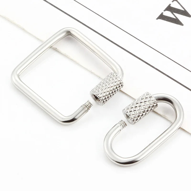 Vintage Jewelry Findings Metal Clasp for Chain Making Stainless Steel Big Clasps