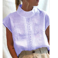 Fashion Oversized Blouses Casual Loose Camisas Solid Tunic Tops S-3XL Women Short Sleeve Blusas Cotton Linen Shirts