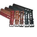 LHP Factory Direct Italian Leather Smartwatch Strap Handmade Fashion 18 20 22mm Blue Red Brown Waterproof Pin Buckle 75+115MM