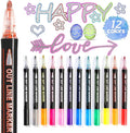 Self-outline Metallic Markers Journal Pens Colored Permanent Double Line Pen for Kids Amateurs Card Making