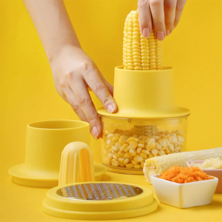 Multifunctional Household Stainless Steel Peeler Thresher Carrot Grater Metal Tool Set