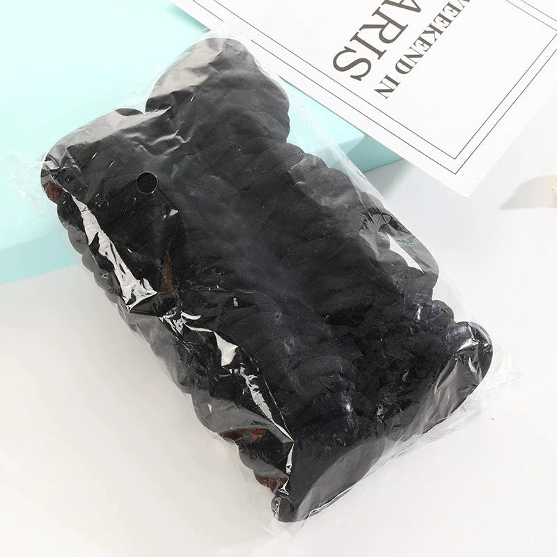 Factory Price 100pcs Pack Hair Scrunchies Girls Headbands Tie Gum Rubber Bands Elastics Accessories Girl Headwear Hair Holders
