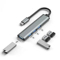 High Speed Aluminum USB3.0 Hub 4 in 1 Docking Station 4 Port Metal USB HUB Divider 4 Ports Usb3.0