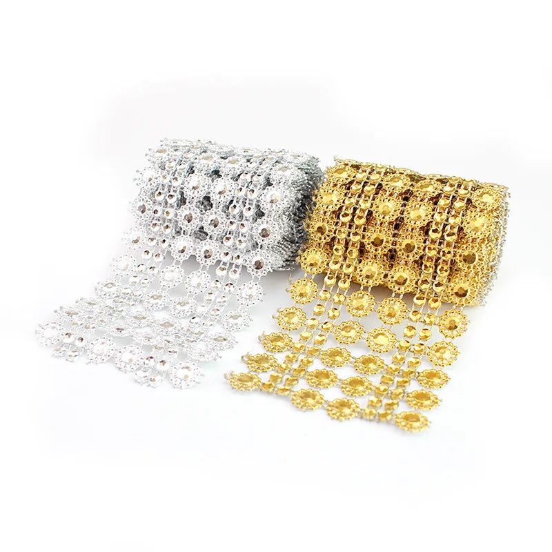 New 1 Yard 8 Rows Sunflowers DIY Jewelry Accessories Individually Packaged for Mother's Day Wedding Celebration Party Clothing