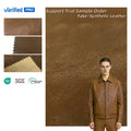 2024 Latest Fashion Faux Fake Leather for Clothing Faux Suede Leather Fabrics for Jackets