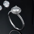 RINNTIN SMR65 Euramerican Popularity Classic S925 Sterling Silver Moissanites Diamond Rings Wedding Fine Jewelry Women Rings