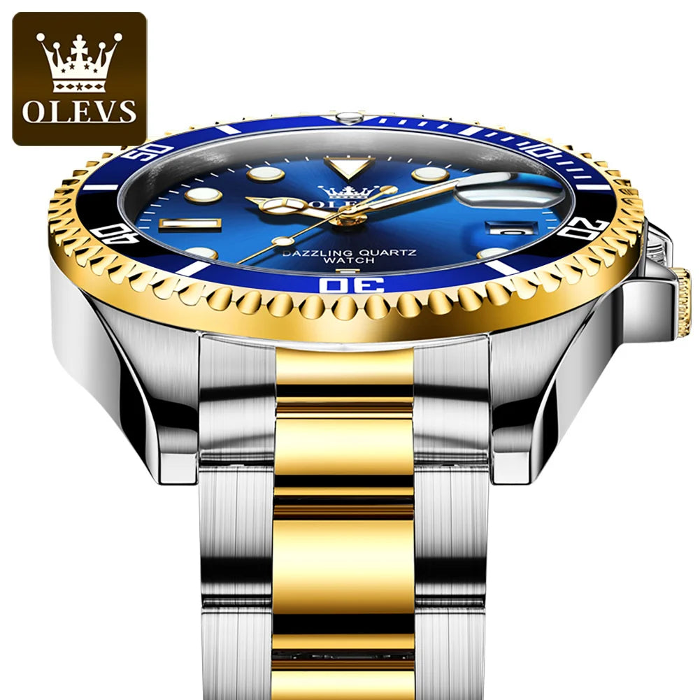 OLEVS 5885 Brand Luxury Sport Mechanical Watch Men Waterproof Male Sport Clock Wristwatches Relogio Masculino