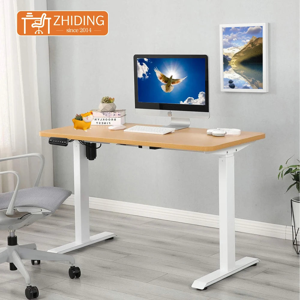 Motorizes Sit and Stand Desk Single Motor Height Adjustable Office Desk Table Electric Stand up Desk Frame