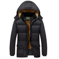RNSHANGER Men Coats Winter Jacket Men Thicken Hooded Waterproof Outwear Warm Coat Casual Jackets Overcoat for Men