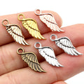 20pcs/lot 21x8mm Angel Wings Charms Pendant Tibetan Silver Plated 4 Colors DIY Jewelry Making Findings for Necklace Bracelet