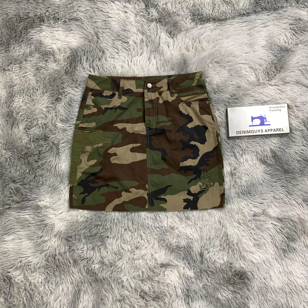 DENIMGUYS Summer Y2k Casual Elegant Women's Camouflage Skirts Camo Short Mini Skirt for Women Lady