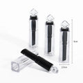 Yueshunxing 11.1mm Spot Wholesale Elegant Temperament Black Transparent Lipstick Tube Lip Balm Tube Empty Lipstick Tube