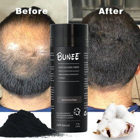 BUNEE Custom Label Hair Styling Products Wig Synthetic Keratin Building Thick Powder Spray Hair Fiber