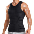 Men's Thermal Sweat Sauna Vest Adjustable Body Shaper Shapewear Breathable Lumbar Waist Trainer for Bodybuilding