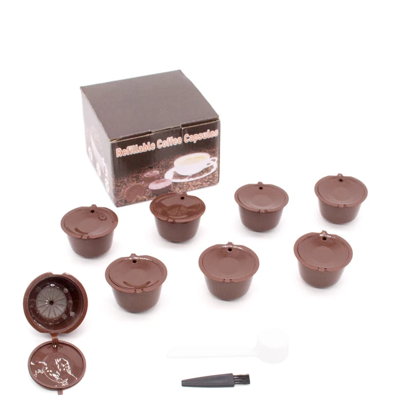 8 Pcs Biodegradable for Coffee Capsules 30ml CE Certified Portable PP Plastic with Lid Business Gift