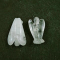 Huiying Clear Quartz 1.5 Inch Natural Angel Animal Carving for Sale Crafts