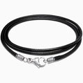 Leather Rope Necklace Suitable for Men & Women - Adjustable 16"-24" Braided Leather Cord with Stainless Steel Clasp N209122