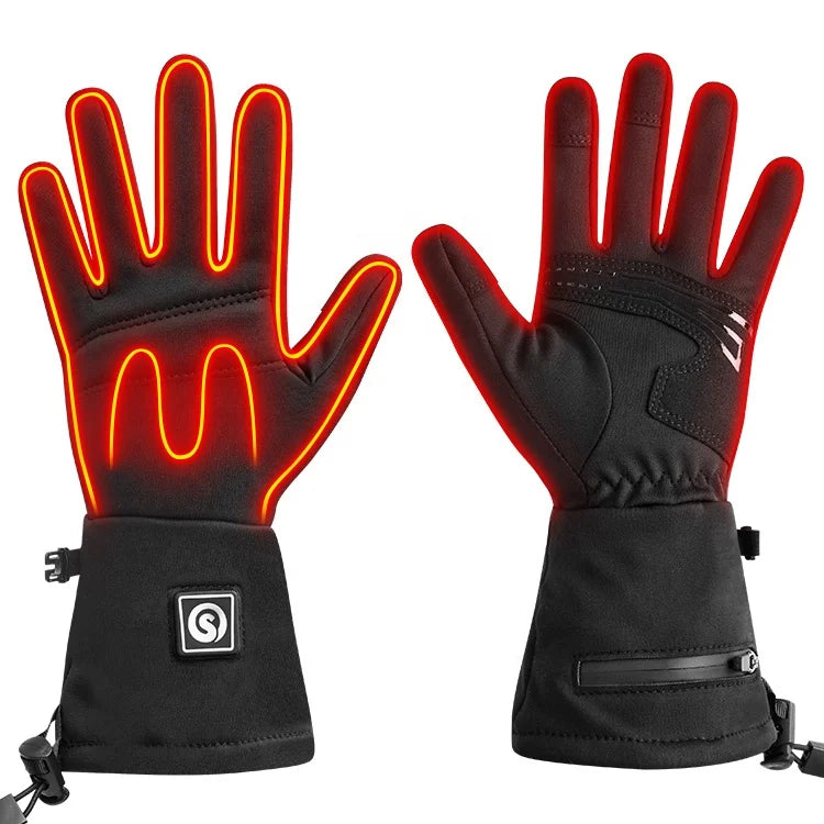 Comfortable Special Designed Winter Snow Sports Gloves Electric Battery Rechargeable Heated Gloves Liner