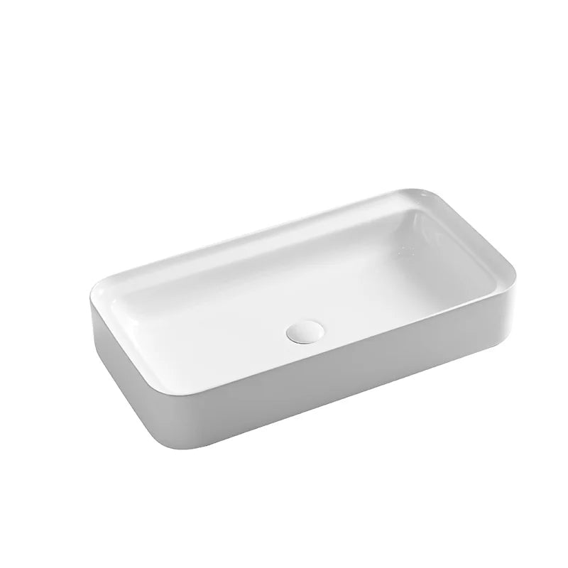 Customized Lavabo White Art Basins Ceramic Bathroom Sinks Counter Top Washing Hand Basin