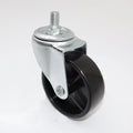 75mm Swivel Castor Wheel Black PP & Steel with Brake for Industrial Use for Bathroom Kitchen & Hotel Applications