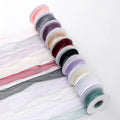 Younusi Hot Sale Colorful Organza Ribbon Pearl Edge Yarn Flower Shop Gift Packaging Ribbon Bow DIY Ribbon