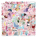 100Pcs  Cartoon Pet Axolotl Graffiti Stickers Decorative Label for Luggage Laptop Motorcycle Notebook Vinyl Waterproof Sticker