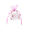 Lace Organza Gift Bags Embroidery Drawstring Sachet Bag White Muslin Jewelry Pouch Rustic Wedding Favors Organza Bags 10*14CM