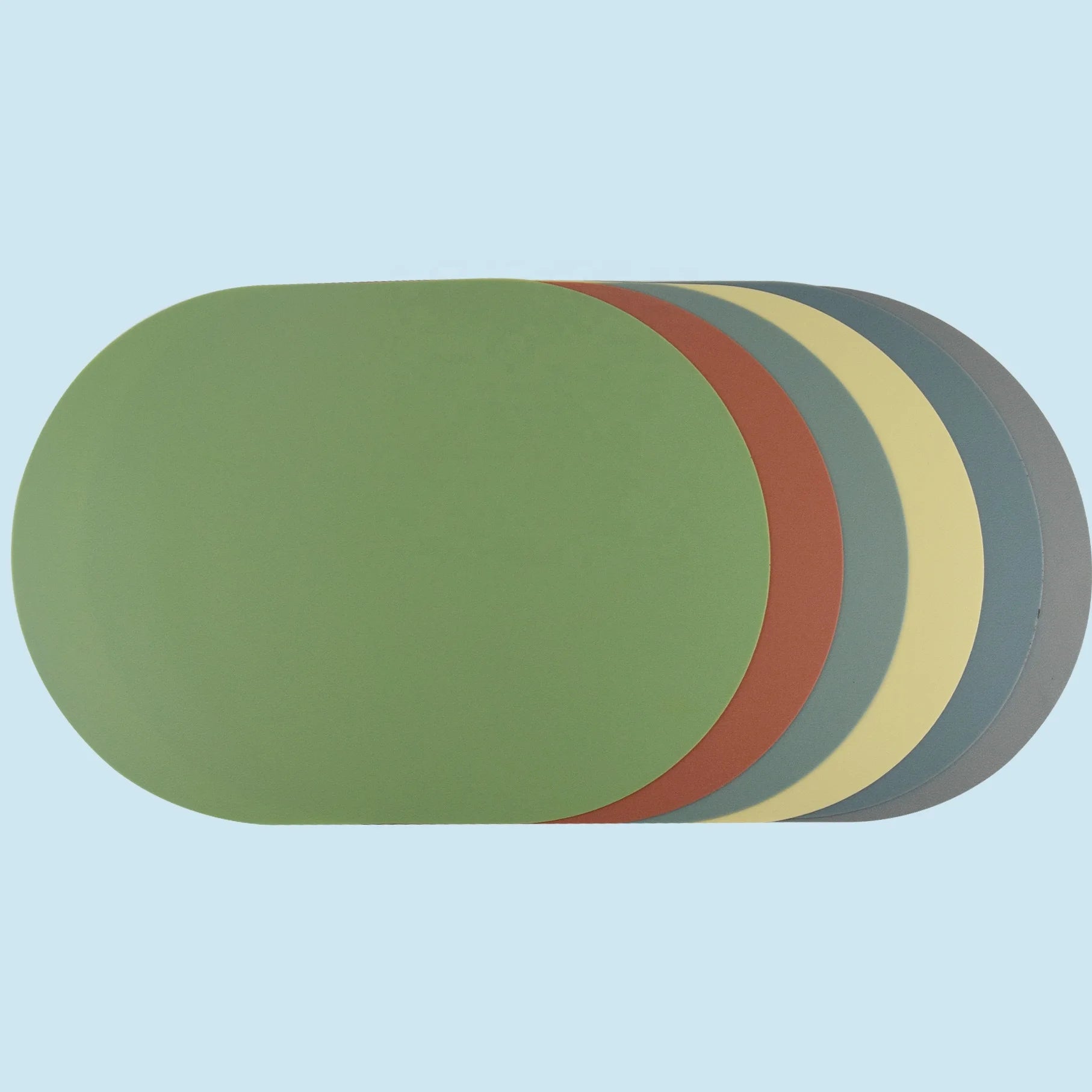 Best Sells Macarone Oval Silicone Mat Restaurant Kitchen Silicone Mat Insulation Pad