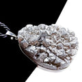 HZ Natural Fashion Raw Agate Jewelry Modern Silver Druzy Quartz Stone Geode Oval Pendant Designs Treasure Jewelry