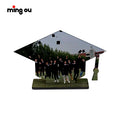 Graduation Gift  Picture Photo Blank White Frame Sublimation MDF Graduation Cap Desktop Display
