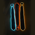10 Colors Led Wire Tie and Bow Tie Stock Flashing Light Tie for Wedding Party