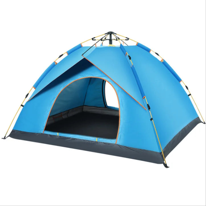 ZB-018 Outdoor Waterproof 3-4 Person Hiking Beach Folding Automatic Popup Instant Camping Tent