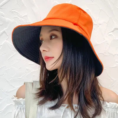 10% OFF Summer Foldable Bucket Hat Unisex Women Outdoor Sunscreen Cotton Fishing Hunting Men Basin Chapeau Sun Prevent Hats