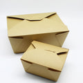 Wholesale Food Grade Kraft Disposable Paper Takeaway Kraft Paper Food Box Salad Fruit Paper Container