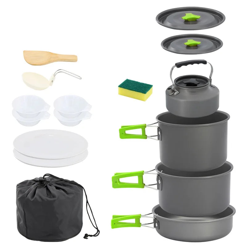 Durable and Lightweight Aluminum Frying Pans Set for Camping Adventures
