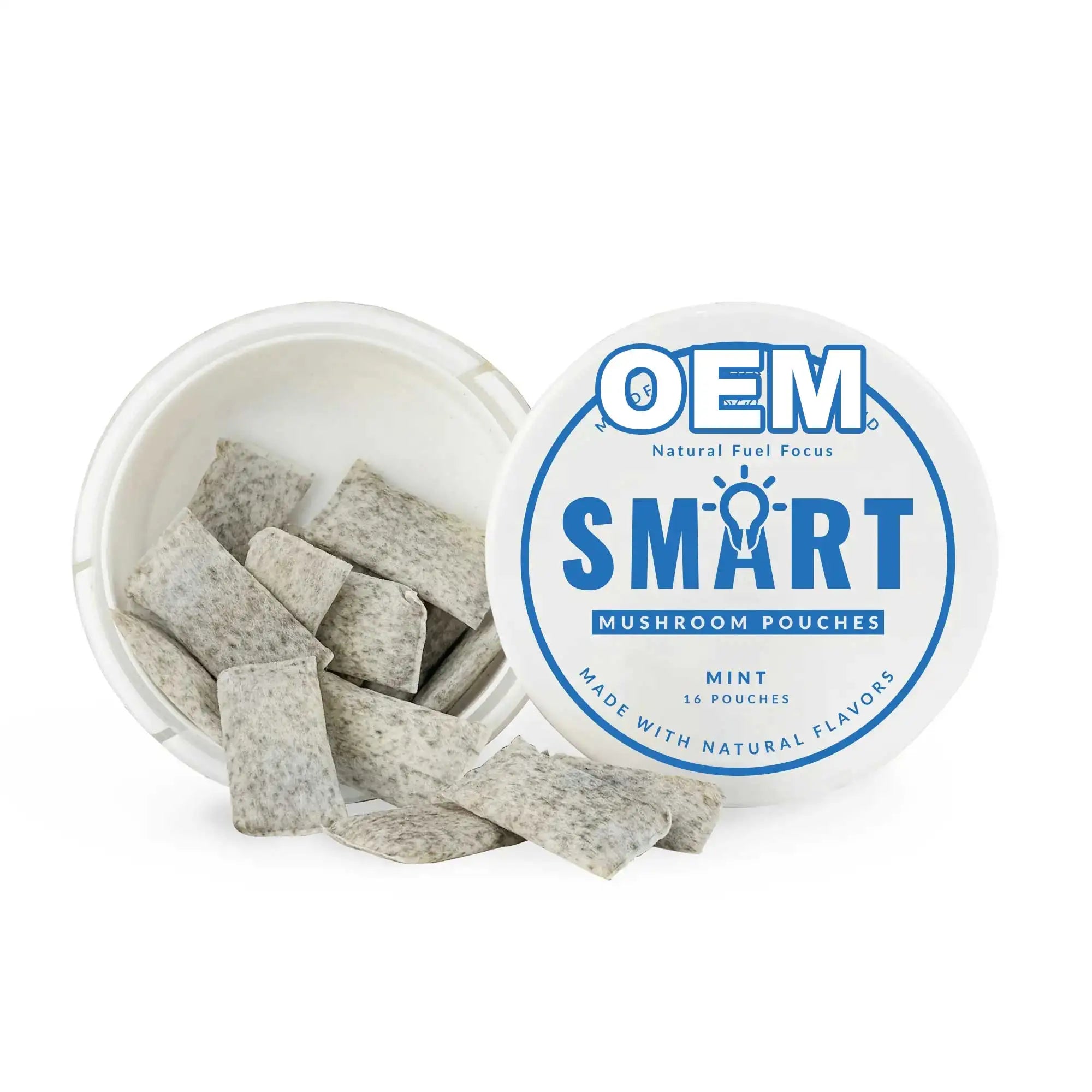 OEM Hot Smart Alpha Mushroom Pouch  Nootropic Pouches As Energy Chewing Gum  Caffeine Candy Energy Supplement