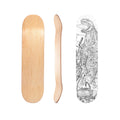 Wholesale 7 Layer Maple Double Kick Deck Concave Cruiser Trick Rohling Skateboard Deck