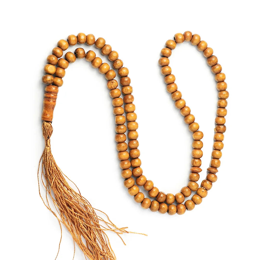 Islamic Muslim Tasbih 99 Wood Beads Bracelet Men and Women Rosary Jewelry