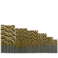 60pcs 1/1.5/2/2.5/3/3.5mm HSS Titanium Coated Twist Drill Bit Woodworking  Carving Jewelry Drill Bit Straight Shank Drill Tool