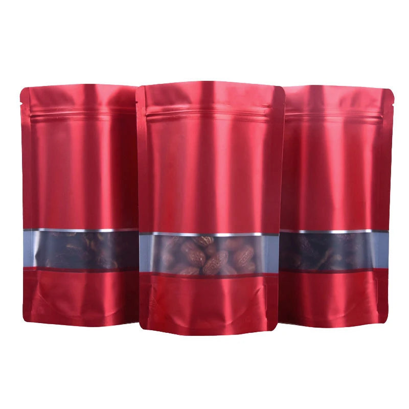 Custom Zipper Zip Lock Stand up Pouch Packing Mylar Plastic Reusable Aluminium Foil Food Ziplock Packaging Bags With Logo