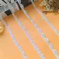 New Water - Soluble Embroidery Bead Yarn Milk Lace Spot White Hollow - Out Single - Side bar Code Wedding Accessories